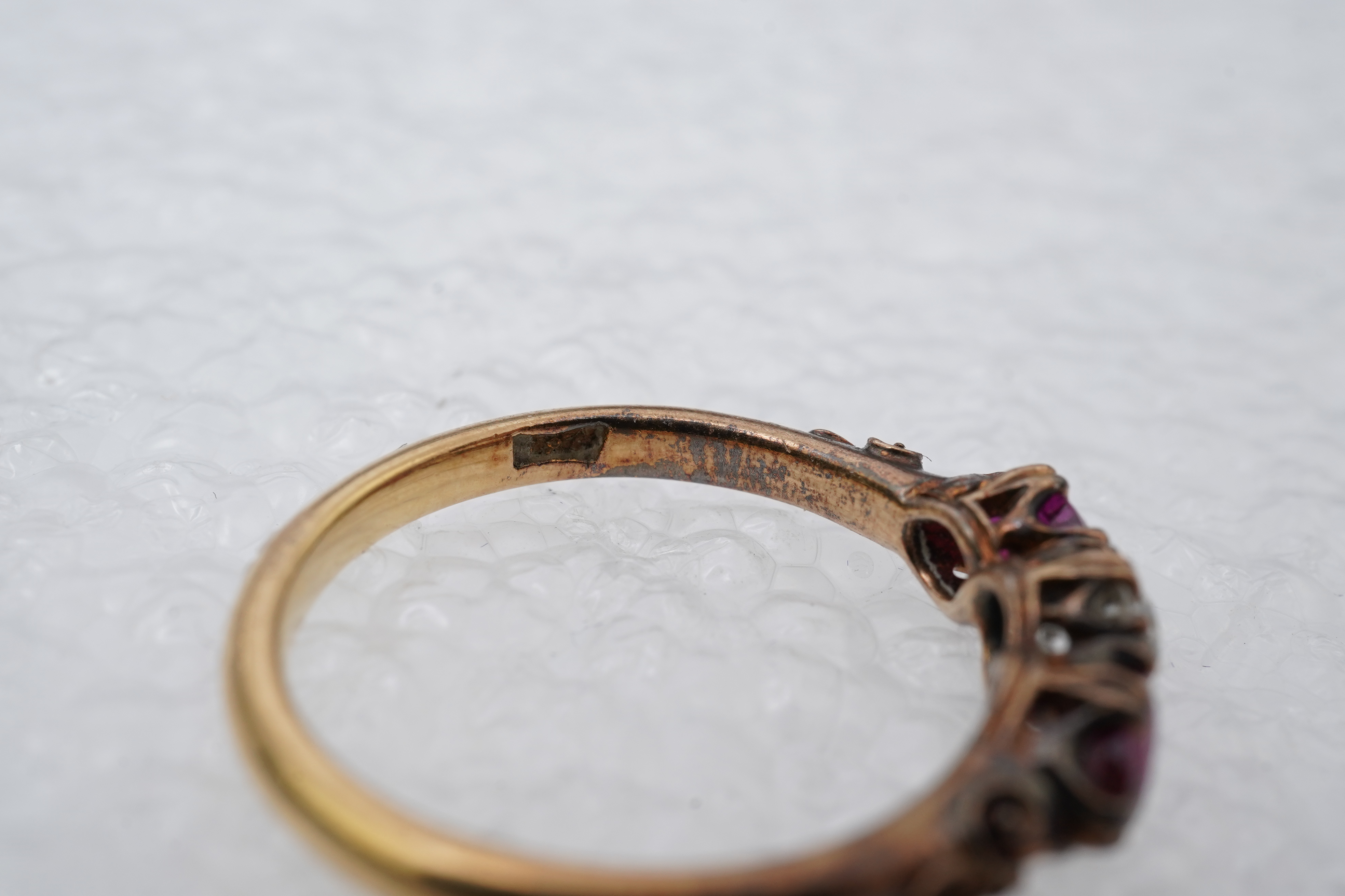 A ruby and diamond ring, late 19th century